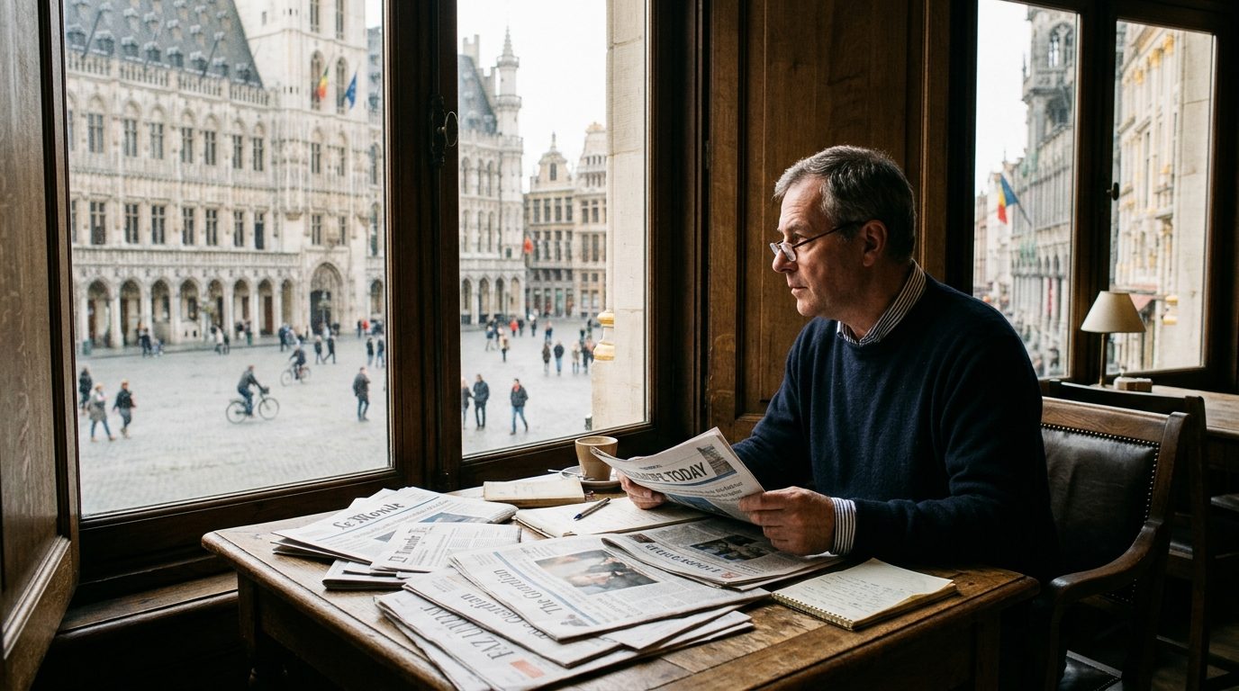 Journaux posés sur une table illustrant l'analyse politique et citoyenne